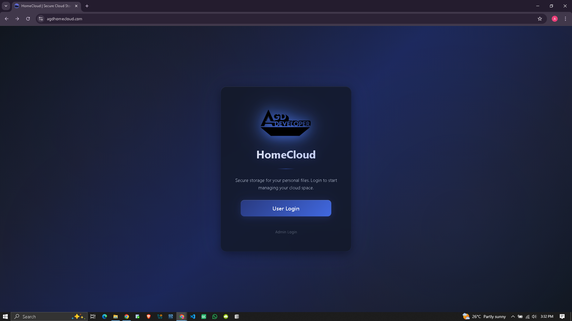 AGD HomeCloud Interface