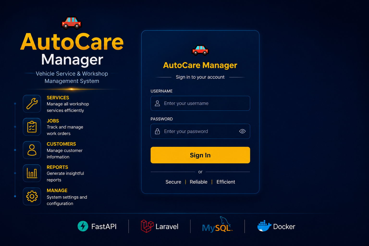 AutoCare Manager Login