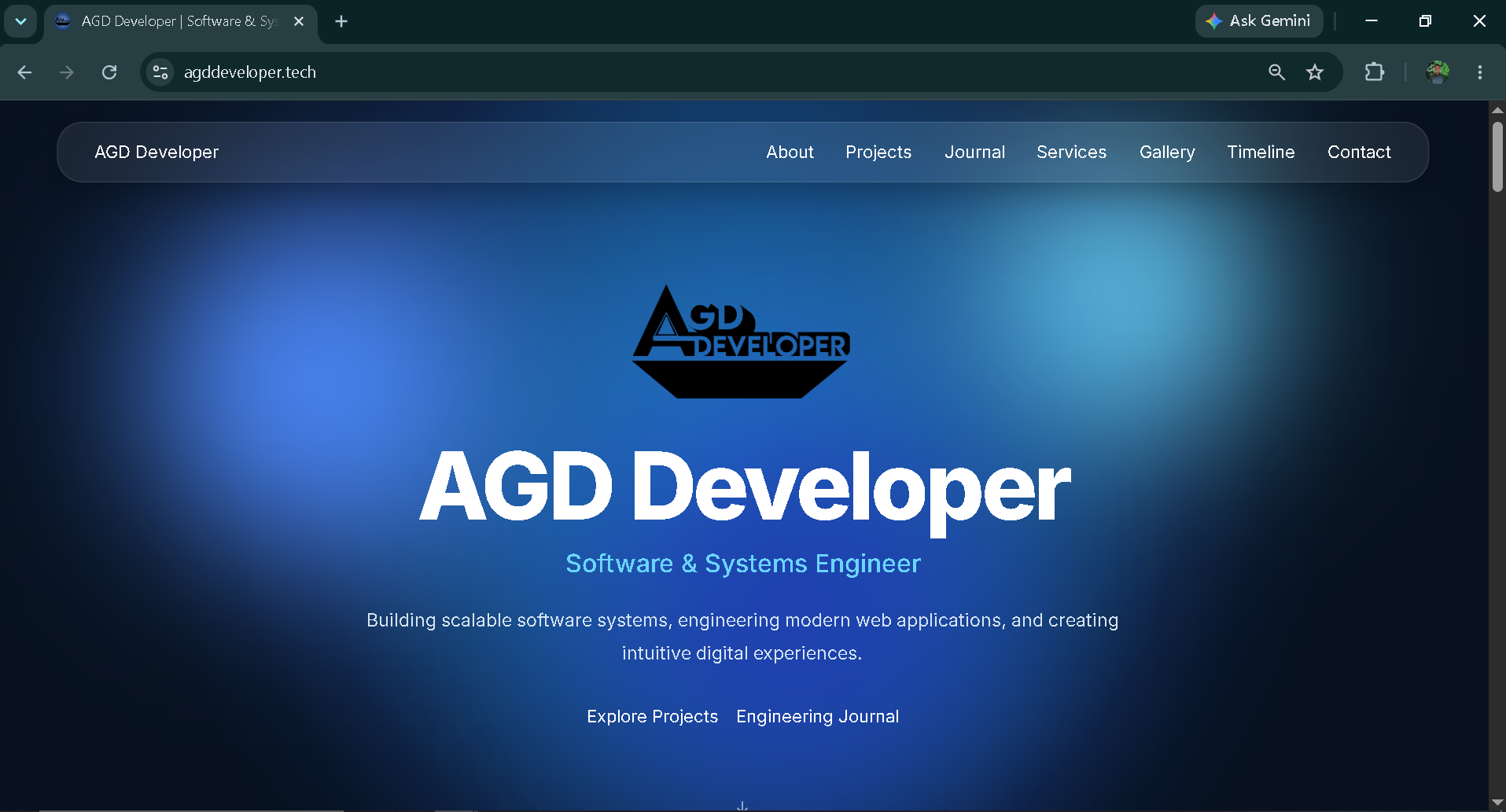 AGD Developer Portal project preview
